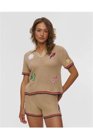 Pixie Kint Polo Women's Lace MC2 SAINT BARTH | Polo Shirt | PIX000108704L